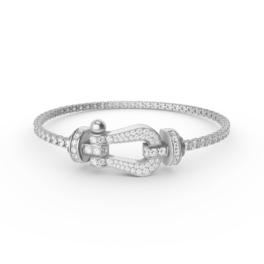 Mystic Force GROSSES HUFEISEN VOLL DIAMANT TENNIS ARMband